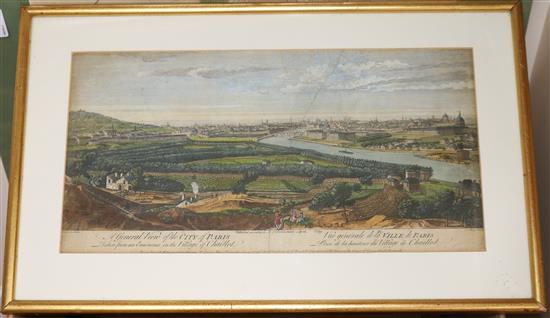 A collection of 18th century and later engravings of French topographical views,